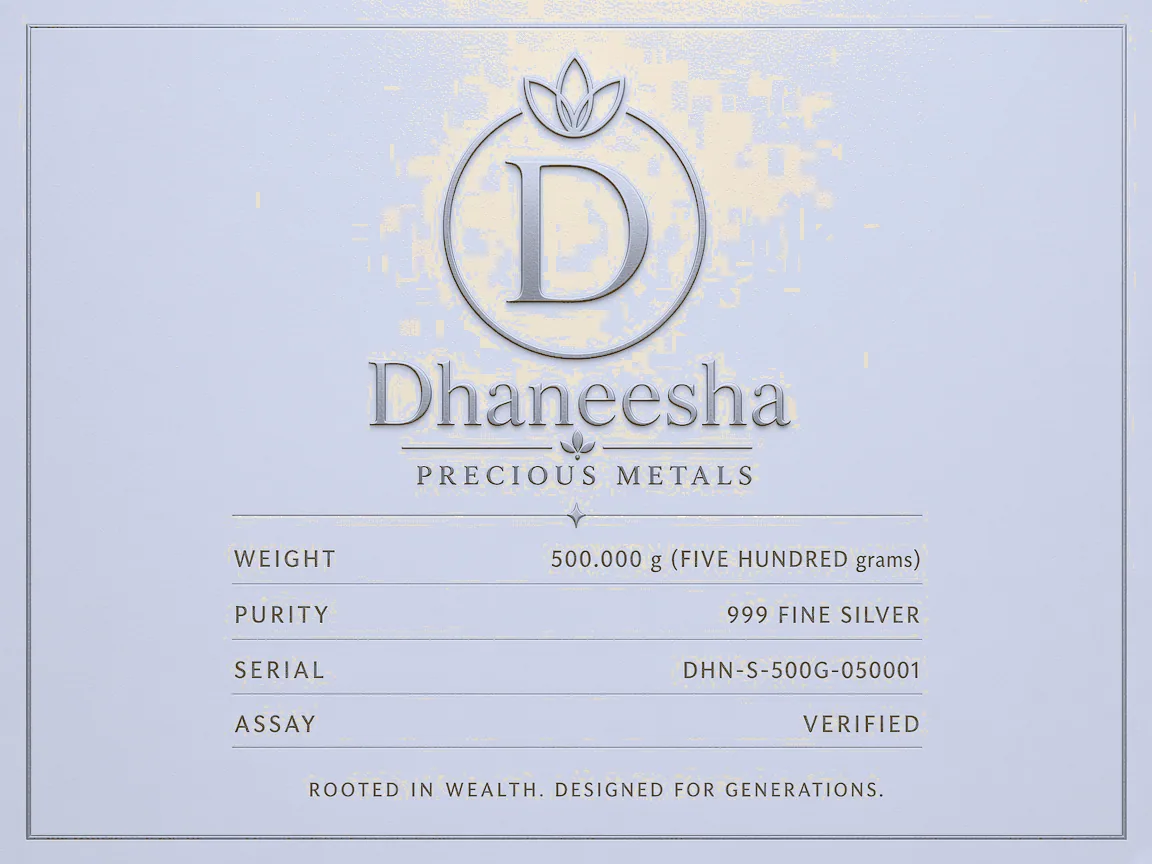 Dhaneesha Silver Bar 500.000 g