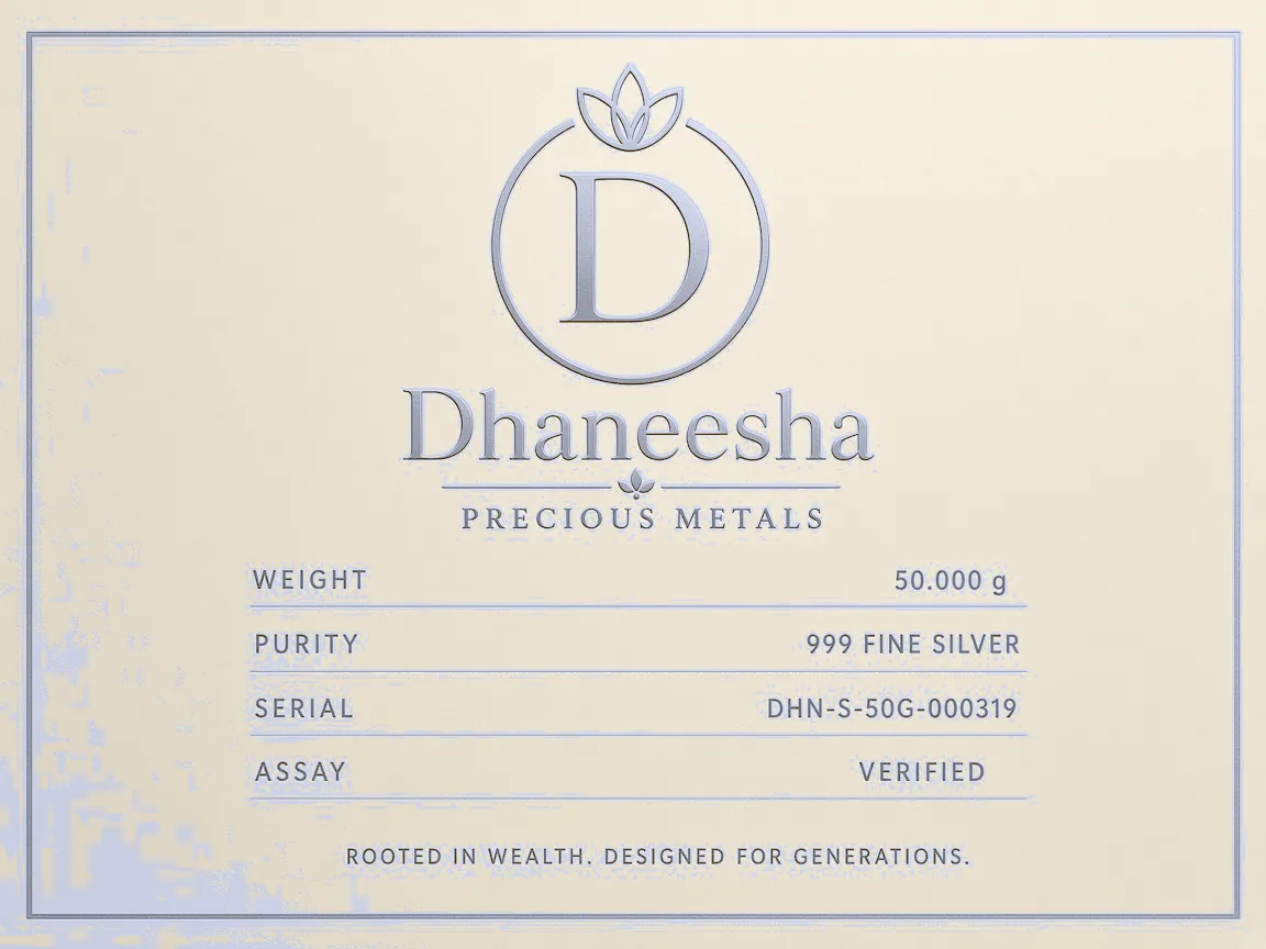 Dhaneesha Silver Bar 50.000 g